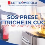 Forno he prende fuoco e persona che cerca di spegnere l'incendio con un estintore.