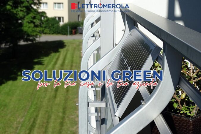 Soluzioni green d'appartmento, pannello solare sul balcone
