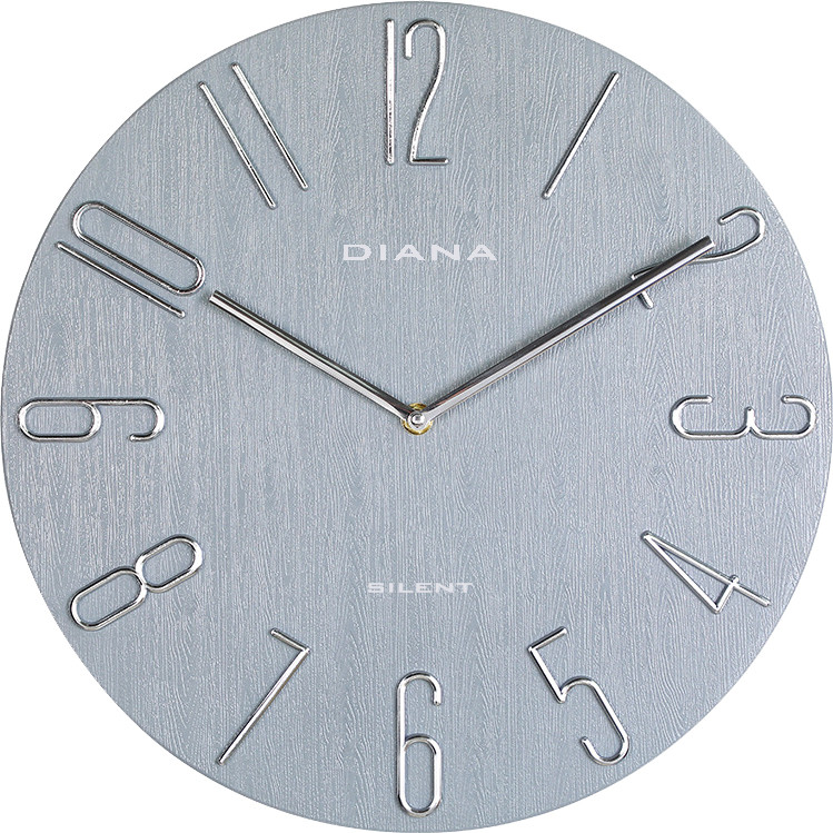 Orologio da parete Ø 30cm con movimento silenzioso e numeri in rilievo