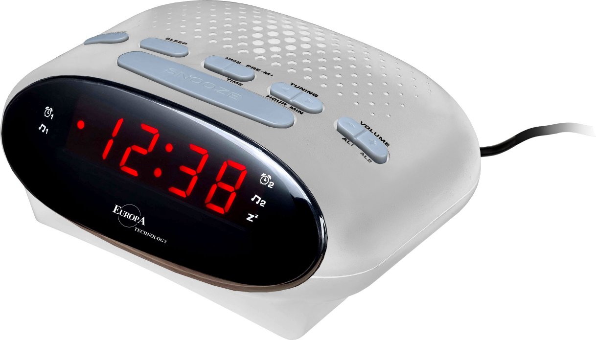 RADIOSVEGLIA AM-FM PLL DIGITAL LED ROSSI SILVER