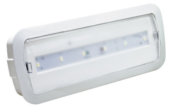 Lampada di emergenza LED 3h 3W IP20 SE+SA parete/incasso/cartongesso