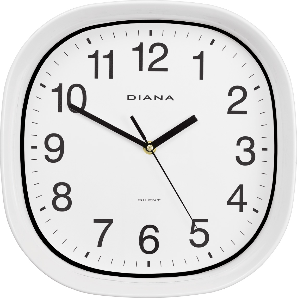 OROLOGIO PARETE CASSA PLASTICA 280X280MM BIANCO SILENZIOSO