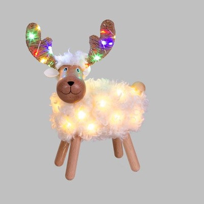 Pecorenna H.31cm 50 MicroLed Dual Color bianco caldo e multicolor