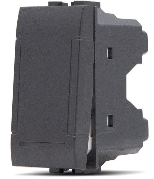 Pulsante Unipolare 10A Nero compatibile con Living International