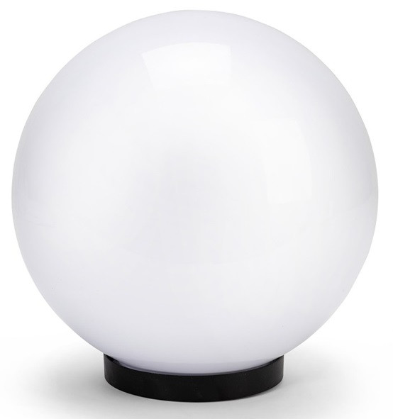 Sfera Ø 20mm x palo Ø 60 in PMMA colore bianco opale latte E27