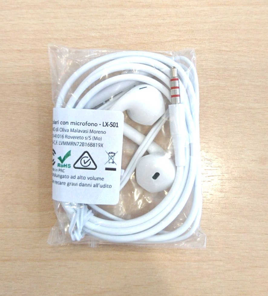 AURICOLARI CONTROLLO VOLUME BIA JACK 3,5