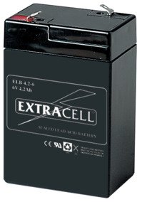 BATTERIA ERMETICA AL PIOMBO 6V 4AH RICARICABILE