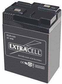 BATTERIA ERMETICA AL PIOMBO 6V 4AH RICARICABILE