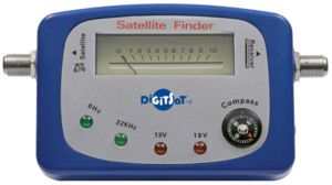 Misuratore puntatore di campo SAT FINDER C/BUSSOLA DIGISAT