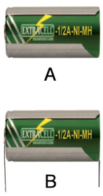 BATTERIA RICARIC. NI-MH 1/2A 1,2V 1000 MAH C.TERM