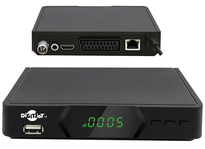 DECODER DIG. TERR. DTT DVB-T/T2 H.265 HD HEVC 10BIT DIGITSAT SCART+HDMI+ETHERNET