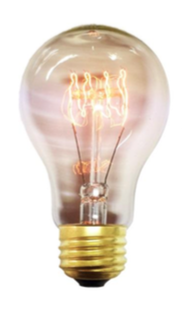 Lampada GOCCIA DECORATIVA vetro brunito E27 25W