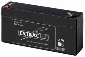 BATTERIA ERMETICA AL PIOMBO 6V 3AH RICARICABILE