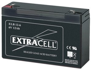 BATTERIA ERMETICA AL PIOMBO 6V 12AH RICARICABILE