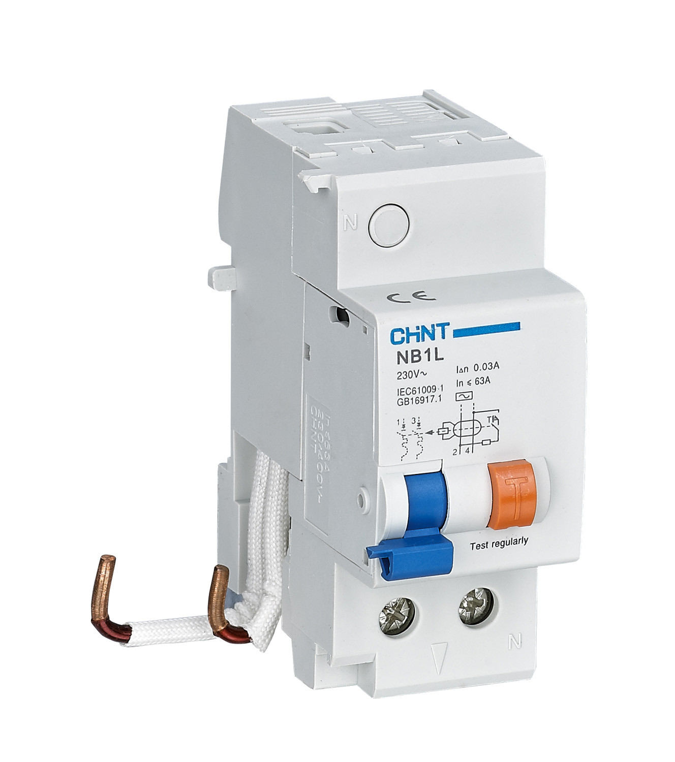 NB1L-63/2P-AC30 -DIFF ACC 2P 50/63A IDN 30M