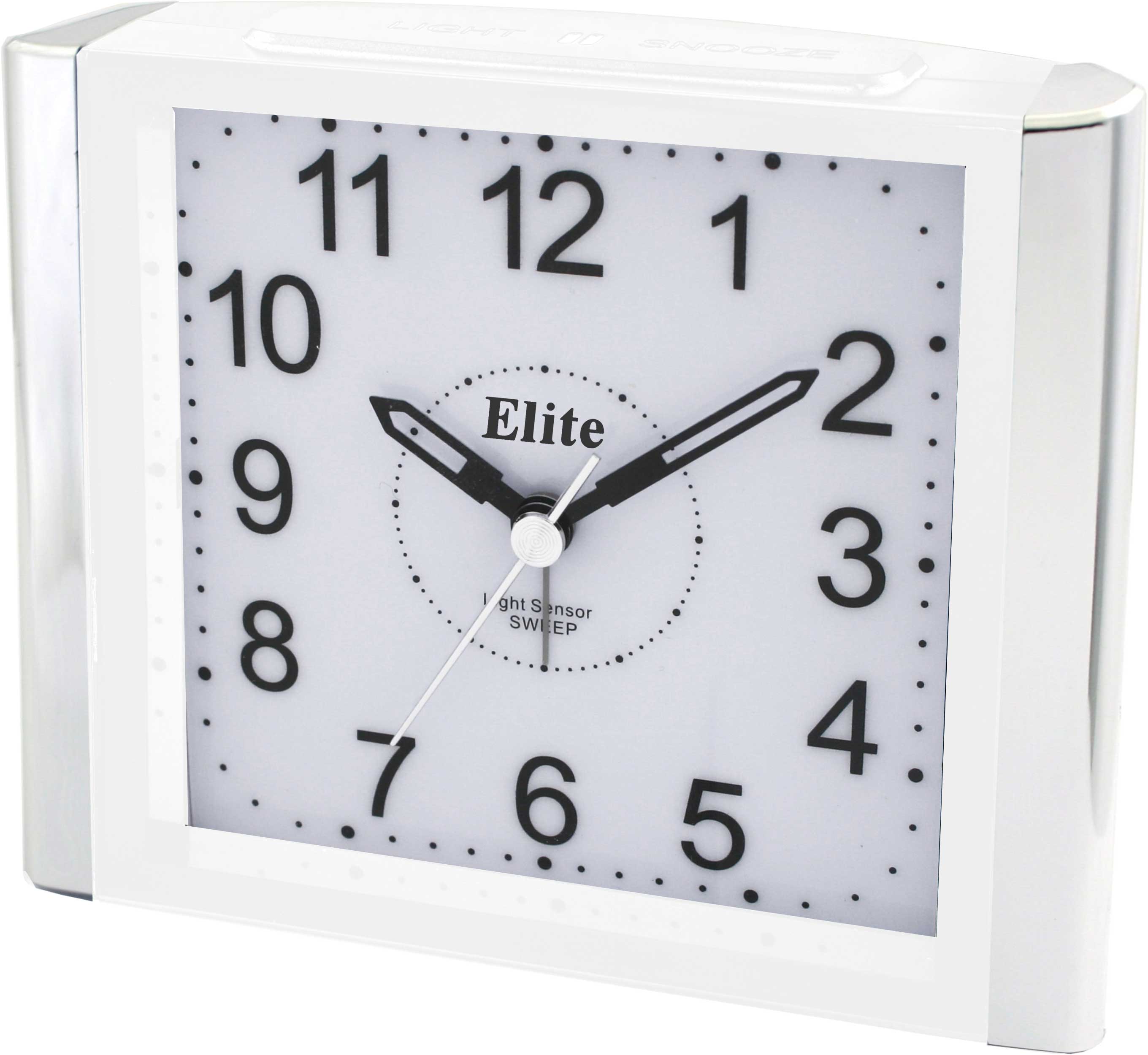 Sveglia con movimento silenzioso con suoneria crescendo/ripetizione e sensore luce notturno automatico