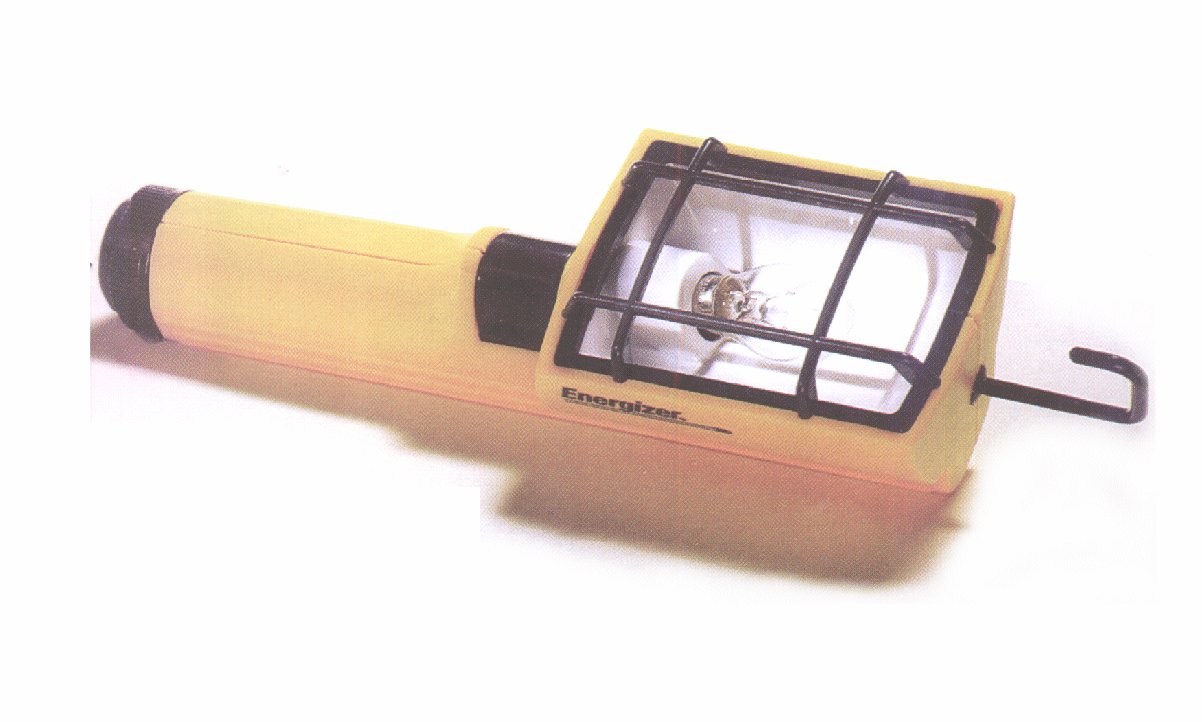 Lampada portatile con gancio a batteria 4xLR14 ( mezza torcia )