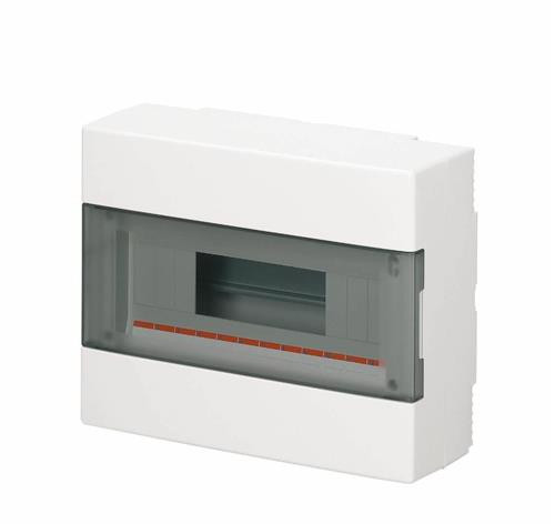 Centr.parete IP40 portella 12moduli bianco