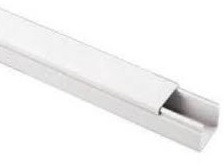 Minicanale con coperchio frontale 25x25mm bianco