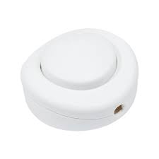 Interruttore unipolare a pedale 250V Bianco