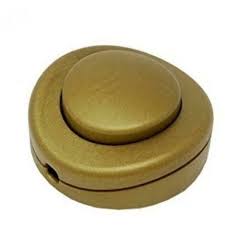 Interruttore unipolare a pedale 250V Oro