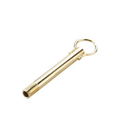 Tige con anello finitura ottone 10cm