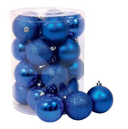 CILINDRO 20 SFERE Ø80mm ICE BLUE METAL e GLITTER