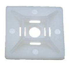 Base adesiva x fascette max. 3,6mm bidirezionale in ABS