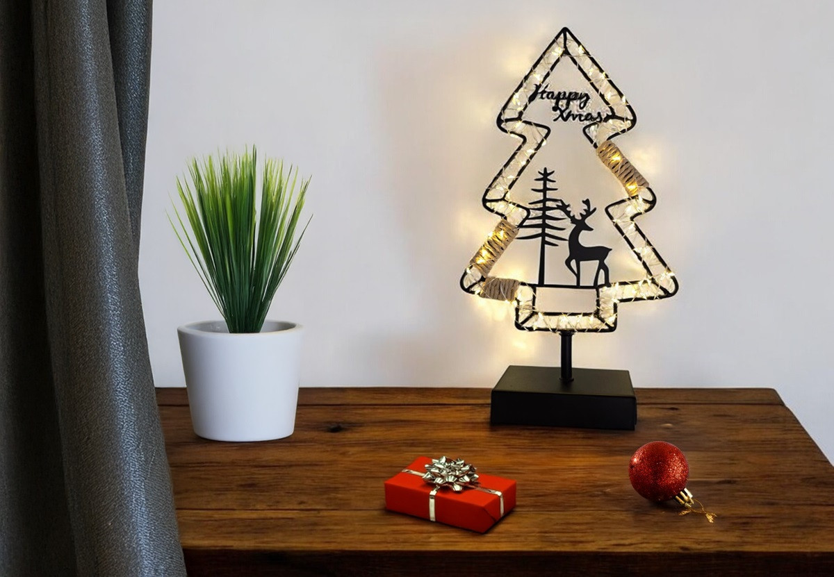 MPK Albero con Base H35cm MicroLed a batteria