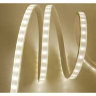 Striscia LED 220V IP65 8W/mt 3000°K bobina 10mt prezzo al mt