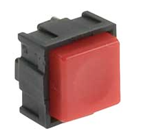 Micro pulsante a bottone 12V 50 mAh rosso