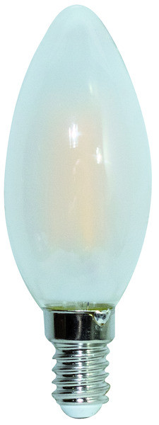 Lampada FILOLED oliva/candela E14 SMERIGLIATA 2,5W 2700°K 320°