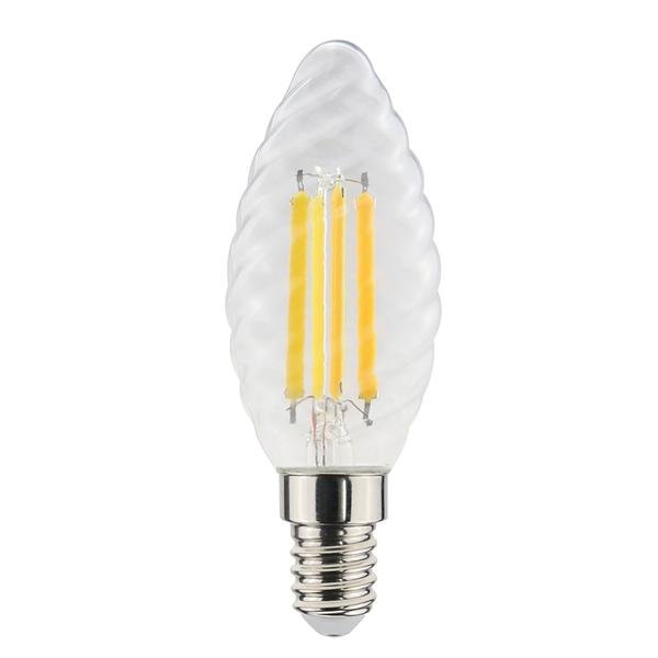 Lampada LED Tortiglione trasparente 6,5W 2700°K 320°