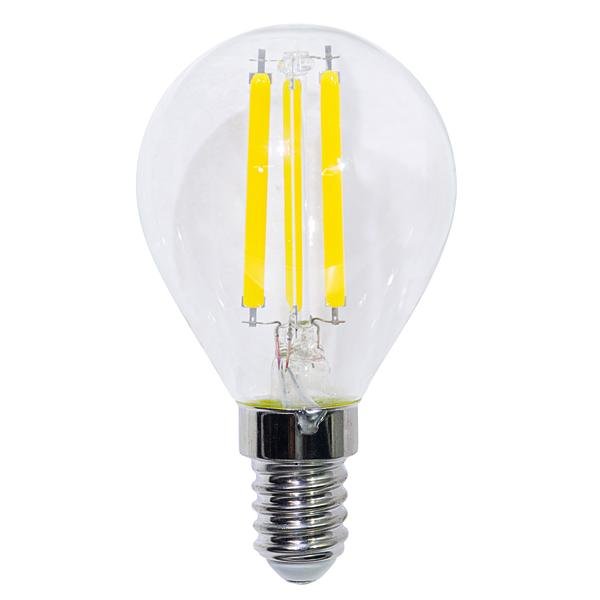 Lampada FILOLED sfera E14 2,5W chiara trasparente 2700°K 320°
