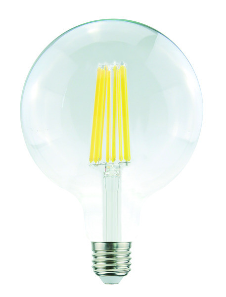 Lampada FILOLED GLOBO Ø125 22W chiara trasparente 4000°K