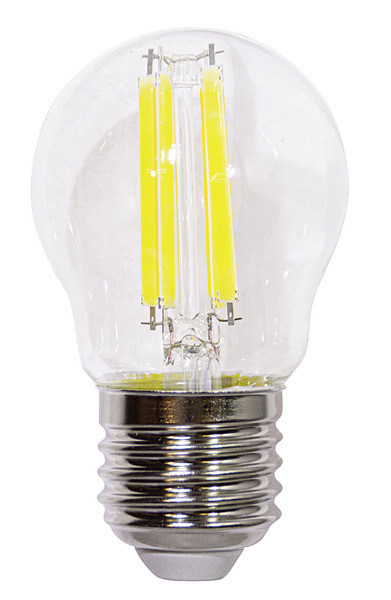Lampada FILOLED sfera trasparente DIMMERABILE E27 4,5W 3000°K