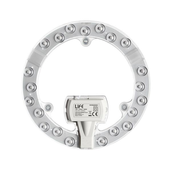 Lampada LED modulo a disco con magnete Ø 215mm 24W 3000°K 170°