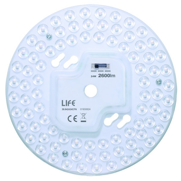 Lampada LED modulo a disco con magnete Ø 17mm 24W 3000/4000/6500°K 170°