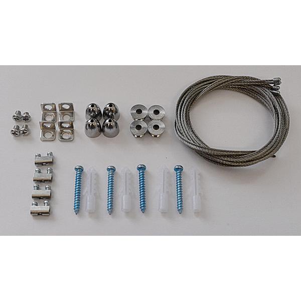 Kit tiranti per fissare pannelli LED Slim e Comfort a sospensione 39.9P064*/65*/9P03*