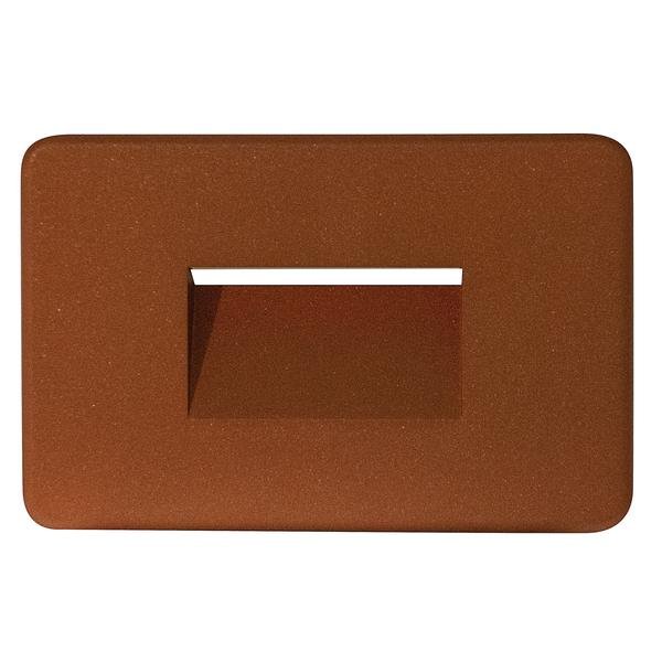 Placca Acciaio Corten ( effetto ossidato ) in policarbonato x segna passo 39.9PL5030