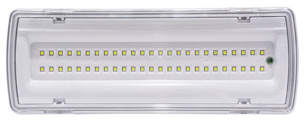 Lampada di emergenza LED 3h 6,6W IP65 SE parete/incasso