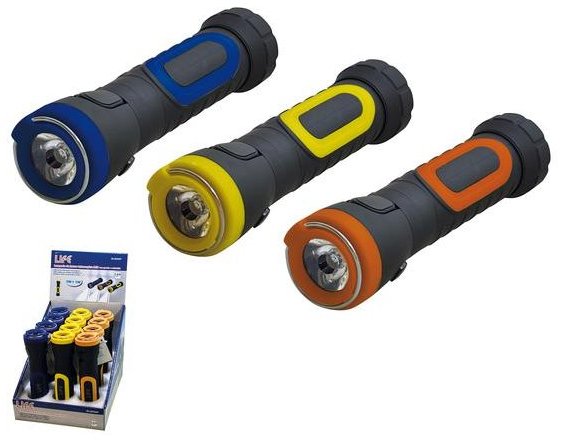 Lampada da lavoro telescopica allungabile snodabile 90° con calamita su base 2 luci 3W+1W