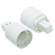 Adattatore per attacco G24D lampada PL-C 2pin a E27