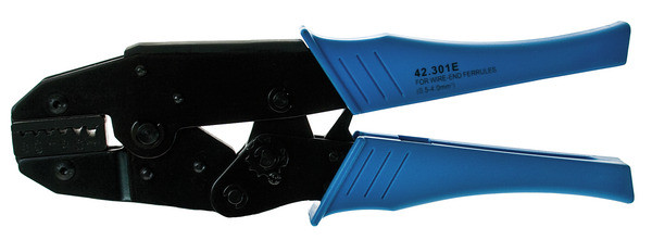 Pinza crimpatrice a cricchetto per capocorda da 0,50 a 4mm²