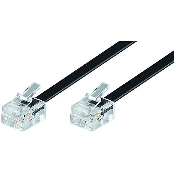 Cavetto telefonico plug/plug 6/4 2mt