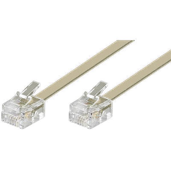 Cavetto telefonico plug/plug 6/4 2mt