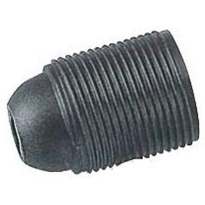 Portalampada E27 filettato in bachelite nero in flowpack