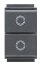 Doppio pulsante NO/NO 10A compatibile con Living Classic IMQ