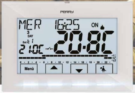 Cronotermostato settimanale da parete 230V