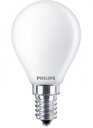 Lampada LED sfera OPALE bianco latte E14 6,5W 2700°K